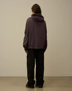Overshirt<C.P. Company Taylon-L Half Zipped Hooded Overshirt Boulevard – Violet
