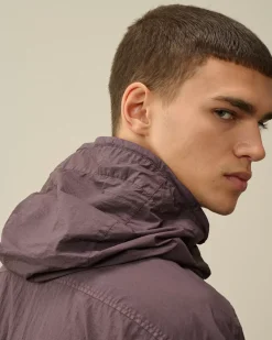 Overshirt<C.P. Company Taylon-L Half Zipped Hooded Overshirt Boulevard – Violet