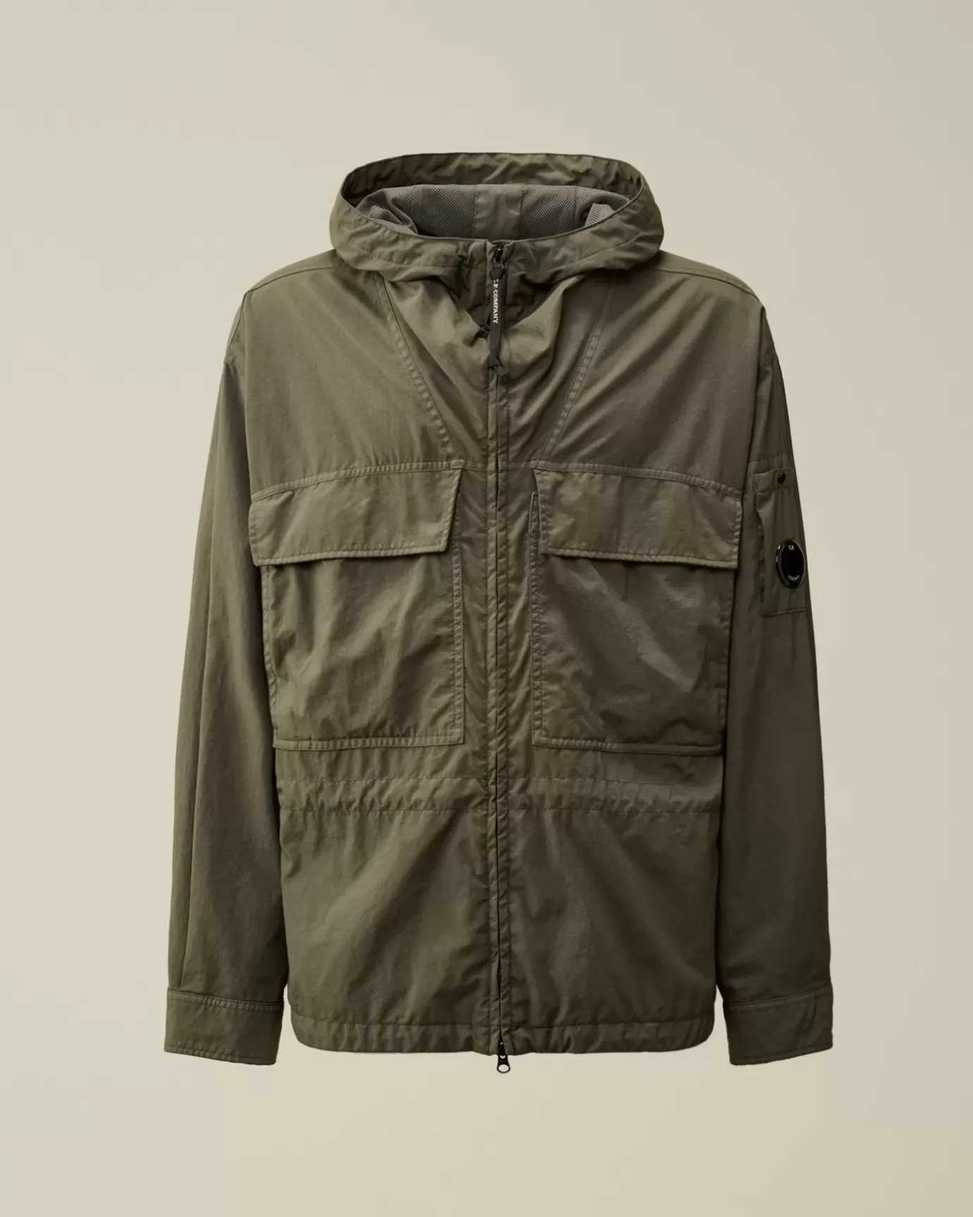 Overshirt<C.P. Company Taylon-P Hooded Overshirt Grape Leaf – Green