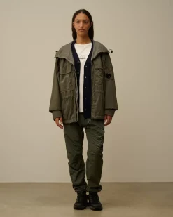 Overshirt<C.P. Company Taylon-P Hooded Overshirt Grape Leaf – Green
