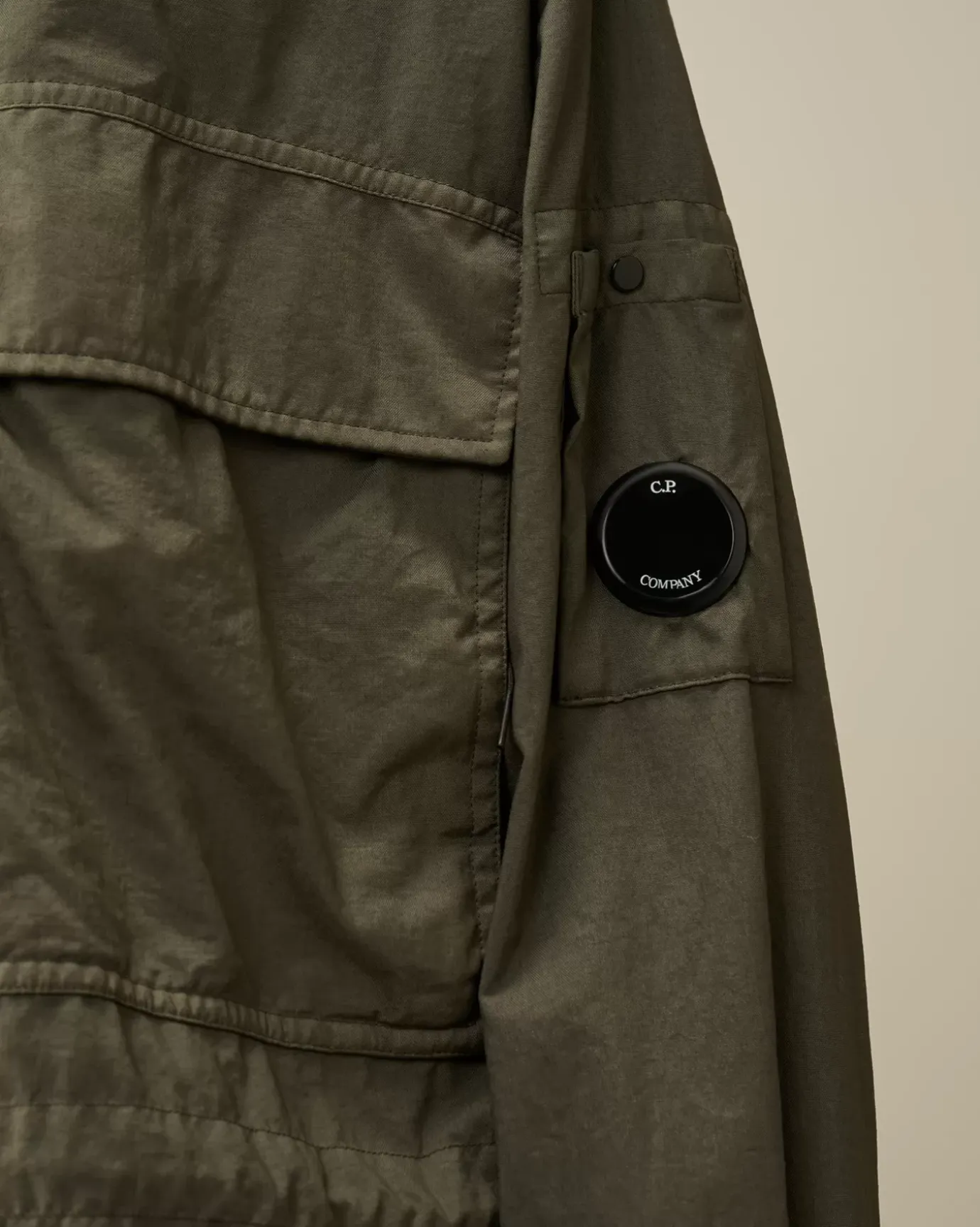 Overshirt<C.P. Company Taylon-P Hooded Overshirt Grape Leaf – Green