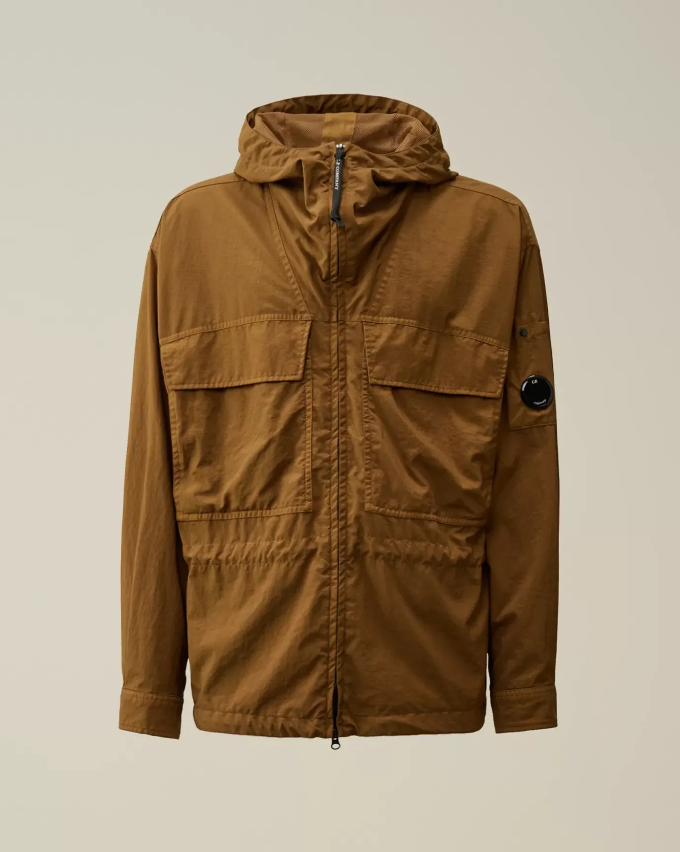 Overshirt<C.P. Company Taylon-P Hooded Overshirt Toffee – Beige