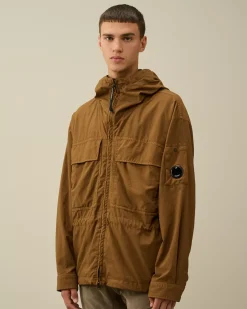 Overshirt<C.P. Company Taylon-P Hooded Overshirt Toffee – Beige