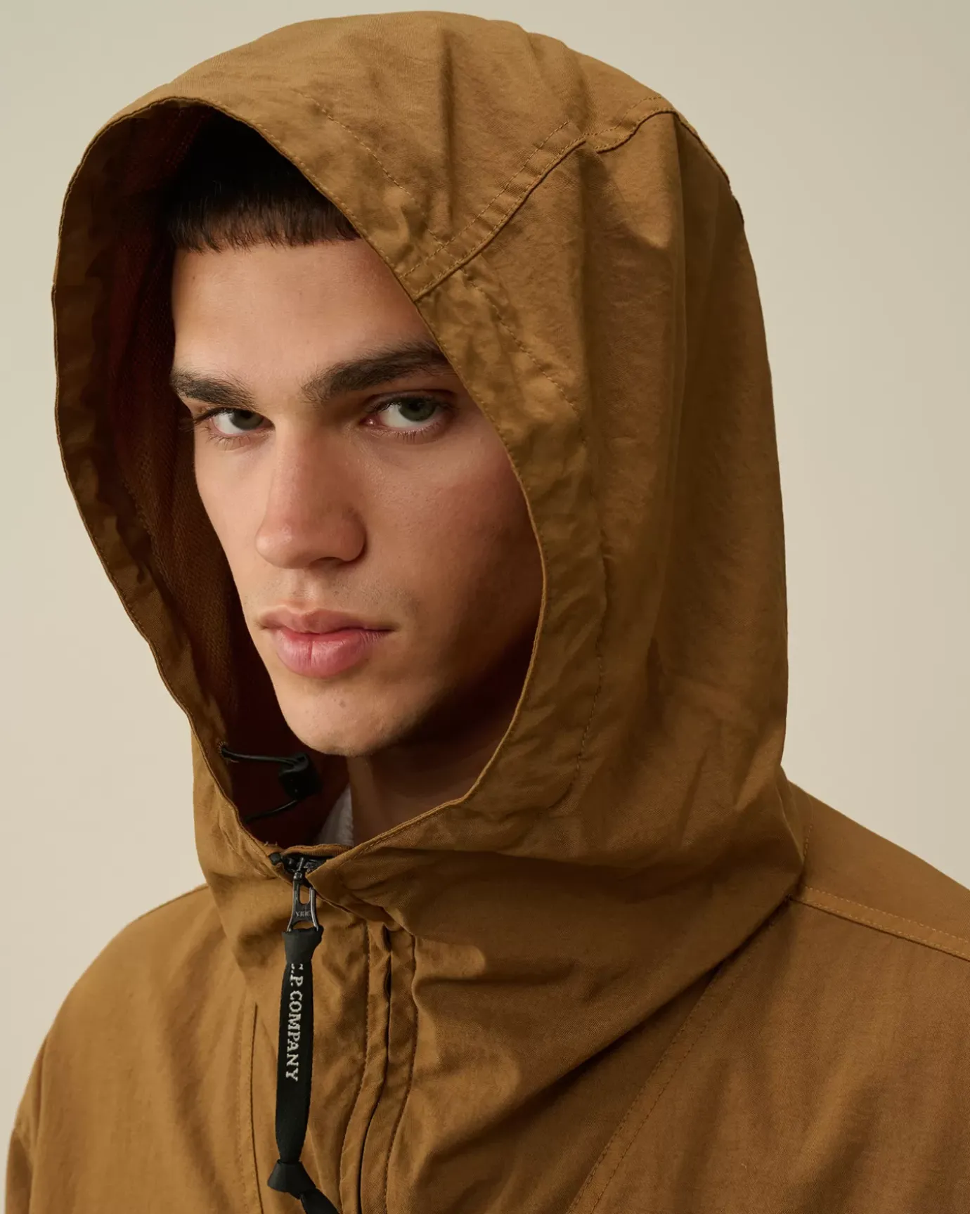 Overshirt<C.P. Company Taylon-P Hooded Overshirt Toffee – Beige
