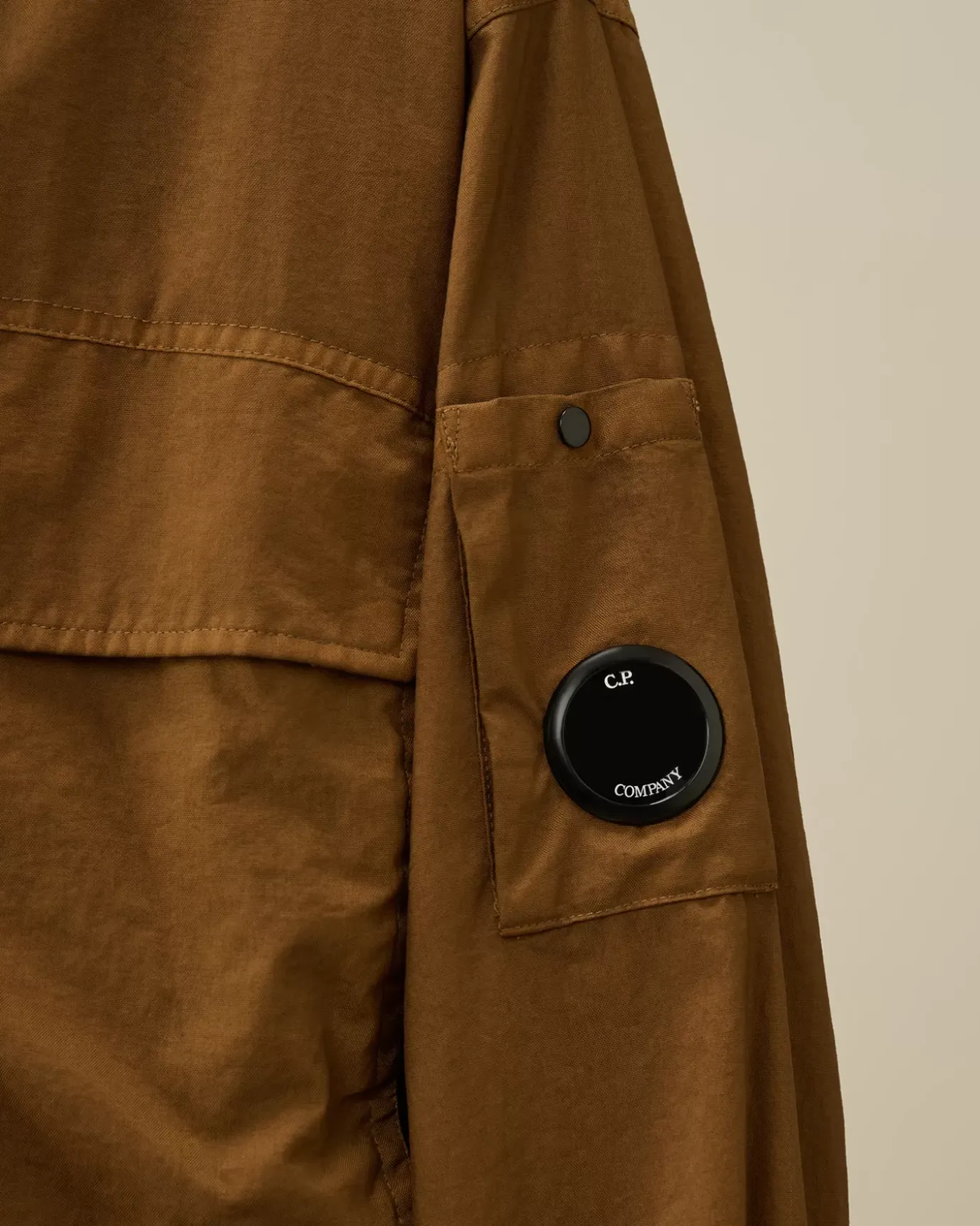 Overshirt<C.P. Company Taylon-P Hooded Overshirt Toffee – Beige