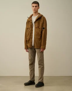 Overshirt<C.P. Company Taylon-P Hooded Overshirt Toffee – Beige