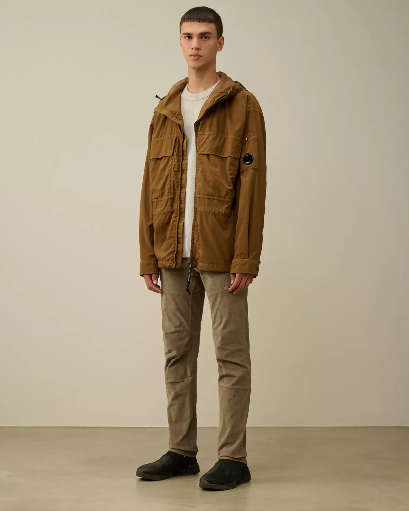 Overshirt<C.P. Company Taylon-P Hooded Overshirt Toffee – Beige
