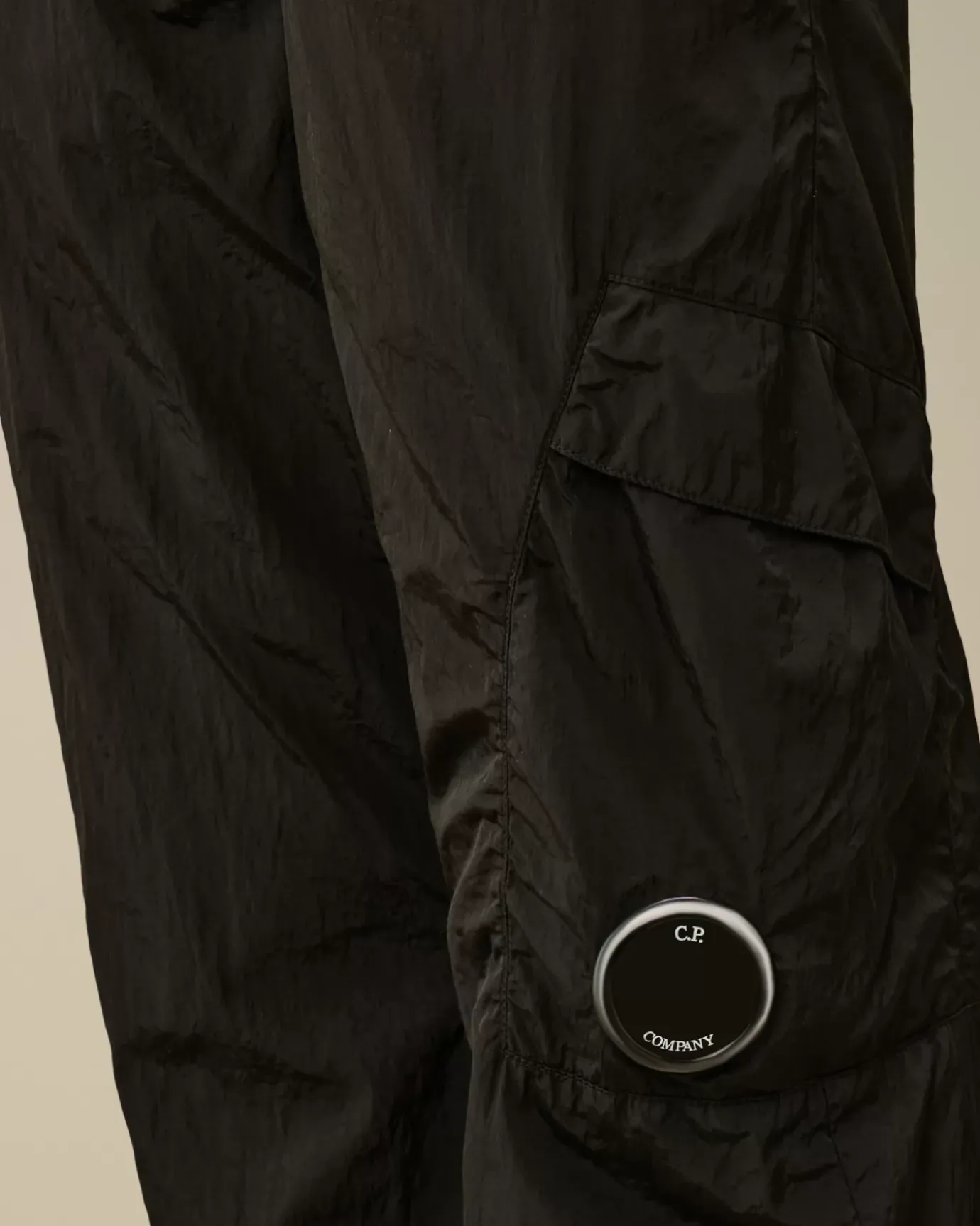 Clothing 10-14<C.P. Company U16 Chrome-R Cargo Lens Pants Black