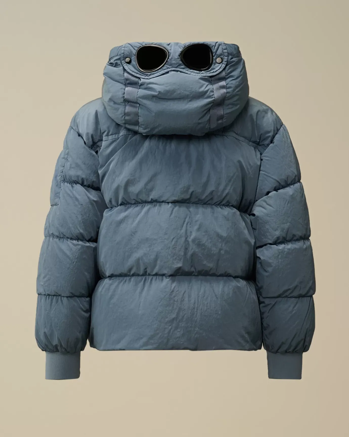 Clothing 10-14<C.P. Company U16 Chrome-R Padded Goggle Jacket Flint Stone – Blue