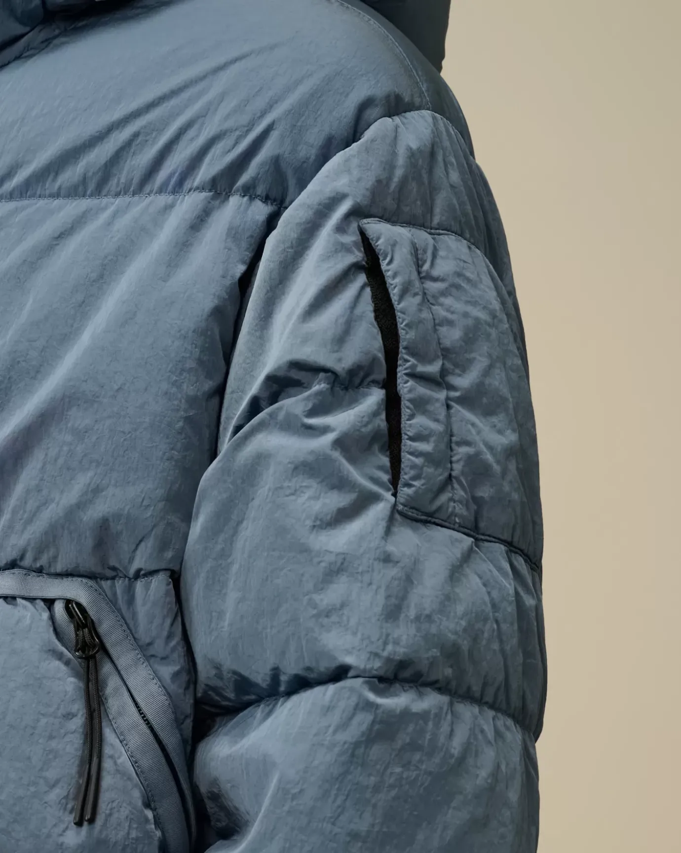 Clothing 10-14<C.P. Company U16 Chrome-R Padded Goggle Jacket Flint Stone – Blue