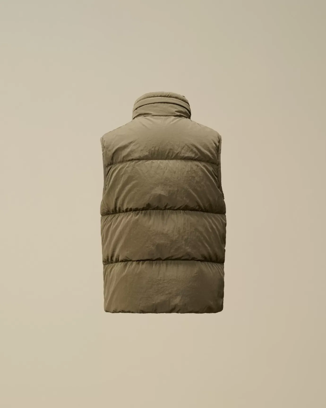 Clothing 4-8<C.P. Company U16 Chrome-R Padded Logo Vest Walnut – Beige