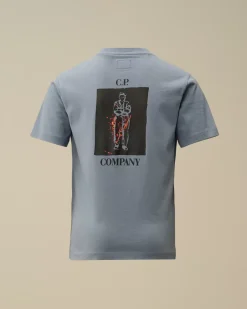 Clothing 10-14<C.P. Company U16 Cotton Jersey 30/1 British Sailor T-Shirt Flint Stone – Blue