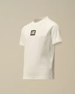 Clothing 10-14<C.P. Company U16 Cotton Jersey 30/1 British Sailor T-Shirt Gauze White