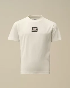 Clothing 10-14<C.P. Company U16 Cotton Jersey 30/1 British Sailor T-Shirt Gauze White