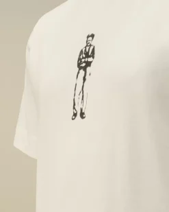 Clothing 4-8<C.P. Company U16 Cotton Jersey 30/1 British Sailor Logo T-Shirt Gauze White