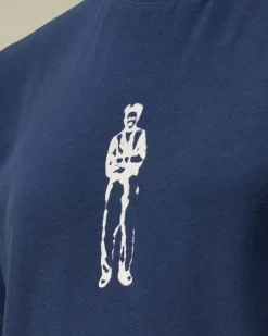 Clothing 10-14<C.P. Company U16 Cotton Jersey 30/1 British Sailor Logo T-Shirt Estate Blue