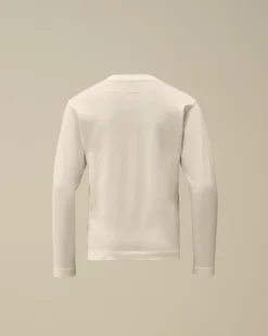 Clothing 4-8<C.P. Company U16 Cotton Jersey 30/1 British Sailor Longsleeve T-Shirt Gauze White