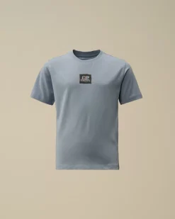 Clothing 4-8<C.P. Company U16 Cotton Jersey 30/1 British Sailor T-Shirt Flint Stone – Blue