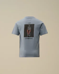 Clothing 4-8<C.P. Company U16 Cotton Jersey 30/1 British Sailor T-Shirt Flint Stone – Blue