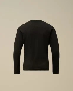 Clothing 4-8<C.P. Company U16 Cotton Jersey 30/1 British Sailor Longsleeve T-Shirt Black