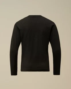 Clothing 10-14<C.P. Company U16 Cotton Jersey 30/1 British Sailor Longsleeve T-Shirt Black
