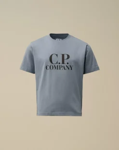 Clothing 4-8<C.P. Company U16 Cotton Jersey 30/1 Goggle T-Shirt Flint Stone – Blue