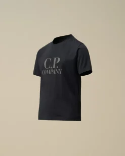 Clothing 4-8<C.P. Company U16 Cotton Jersey 30/1 Goggle T-Shirt Total Eclipse – Blue