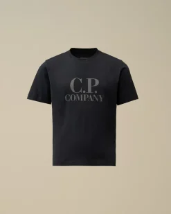 Clothing 4-8<C.P. Company U16 Cotton Jersey 30/1 Goggle T-Shirt Total Eclipse – Blue