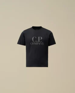 Clothing 2-3<C.P. Company U16 Cotton Jersey 30/1 Goggle T-Shirt Total Eclipse – Blue