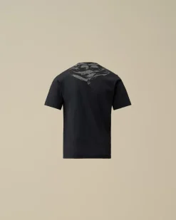 Clothing 2-3<C.P. Company U16 Cotton Jersey 30/1 Goggle T-Shirt Total Eclipse – Blue