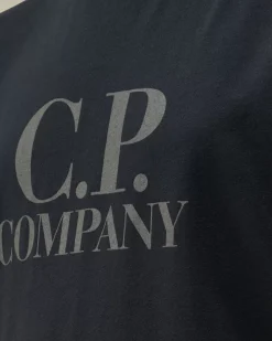 Clothing 2-3<C.P. Company U16 Cotton Jersey 30/1 Goggle T-Shirt Total Eclipse – Blue