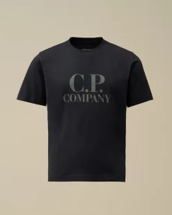 Clothing 10-14<C.P. Company U16 Cotton Jersey 30/1 Goggle T-Shirt Total Eclipse – Blue