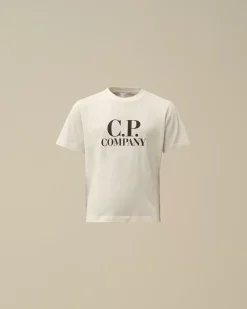 Clothing 2-3<C.P. Company U16 Cotton Jersey 30/1 Goggle T-Shirt Gauze White