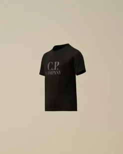 Clothing 2-3<C.P. Company U16 Cotton Jersey 30/1 Goggle T-Shirt Black