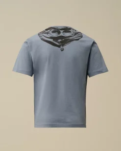 Clothing 10-14<C.P. Company U16 Cotton Jersey 30/1 Goggle T-Shirt Flint Stone – Blue