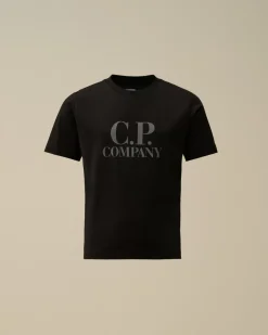 Clothing 4-8<C.P. Company U16 Cotton Jersey 30/1 Goggle T-Shirt Black