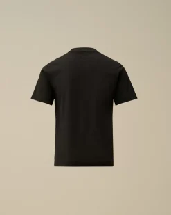Clothing 4-8<C.P. Company U16 Cotton Jersey 30/1 Label Style T-Shirt Black