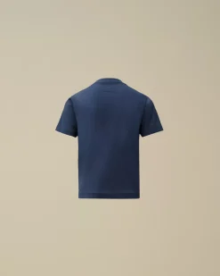 Clothing 2-3<C.P. Company U16 Cotton Jersey 30/1 Logo T-Shirt Estate Blue