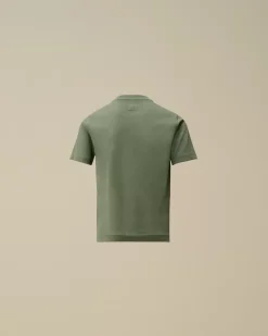 Clothing 2-3<C.P. Company U16 Cotton Jersey 30/1 Logo T-Shirt Artichoke Green