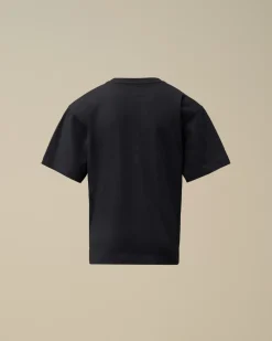 Clothing 4-8<C.P. Company U16 Cotton Jersey 30/1 Maxi Logo T-Shirt Total Eclipse – Blue