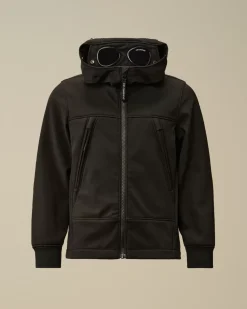 Clothing 10-14<C.P. Company U16 C.P. Shell-R Goggle Jacket Black