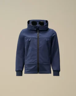 Clothing 4-8<C.P. Company U16 C.P. Shell-R Goggle Jacket Estate Blue