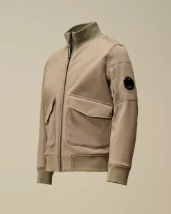 Clothing 10-14<C.P. Company U16 C.P. Shell-R Lens Bomber Jacket Walnut – Beige