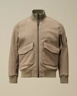 Clothing 10-14<C.P. Company U16 C.P. Shell-R Lens Bomber Jacket Walnut – Beige