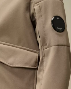 Clothing 10-14<C.P. Company U16 C.P. Shell-R Lens Bomber Jacket Walnut – Beige