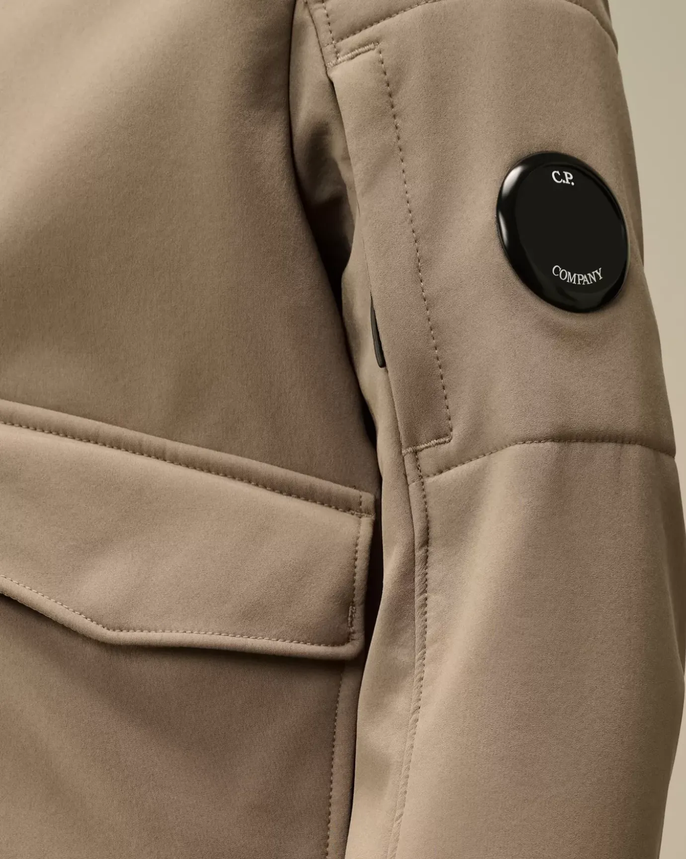 Clothing 10-14<C.P. Company U16 C.P. Shell-R Lens Bomber Jacket Walnut – Beige