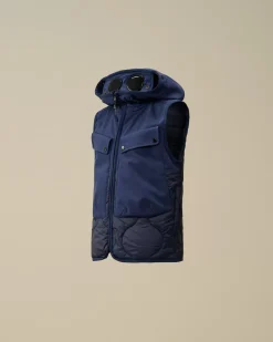 Clothing 4-8<C.P. Company U16 C.P. Shell-R Mixed Goggle Vest Estate Blue