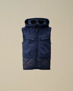 Clothing 4-8<C.P. Company U16 C.P. Shell-R Mixed Goggle Vest Estate Blue
