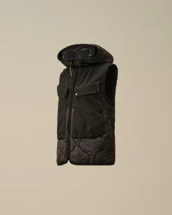 Clothing 4-8<C.P. Company U16 C.P. Shell-R Mixed Goggle Vest Black