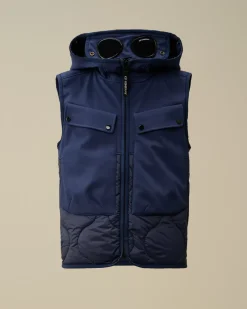 Clothing 10-14<C.P. Company U16 C.P. Shell-R Mixed Goggle Vest Estate Blue